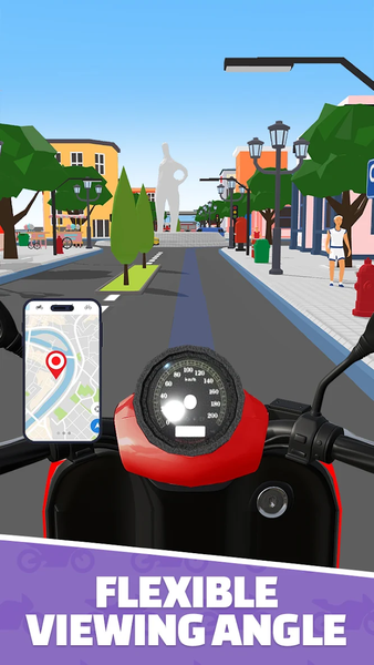 Delivery Motor Game - Gameplay image of android game