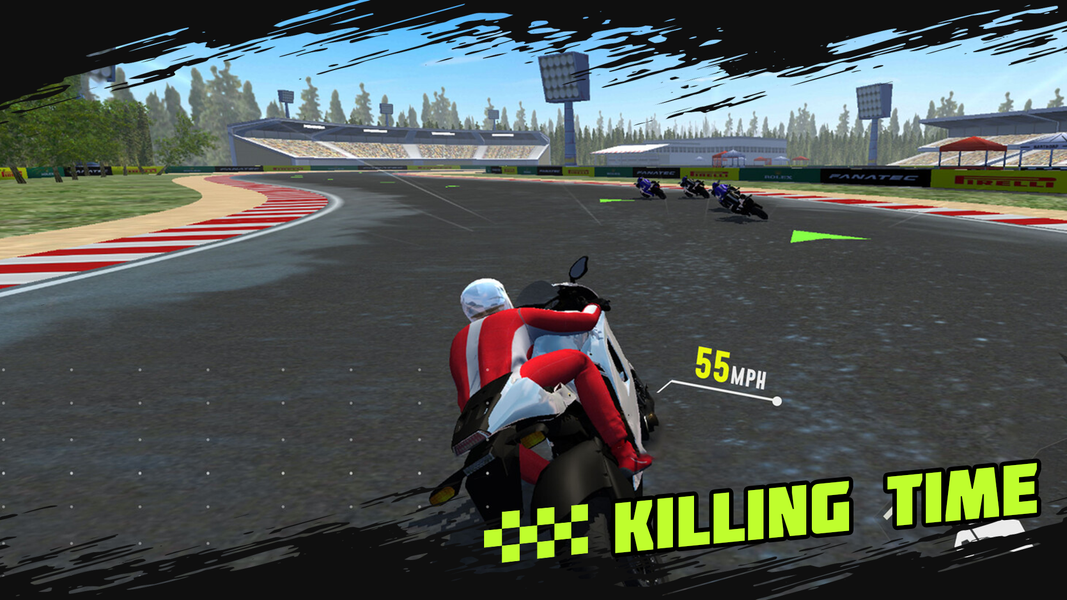 Moto Rider 3D: Racing Games - Gameplay image of android game