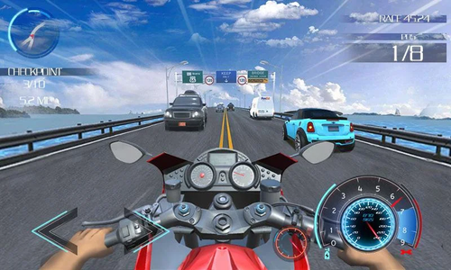 Baixe Racing In Moto: Traffic Race no PC