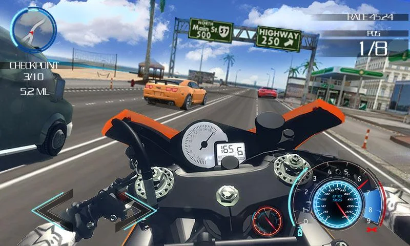 Moto Traffic Race Rider - Gameplay image of android game