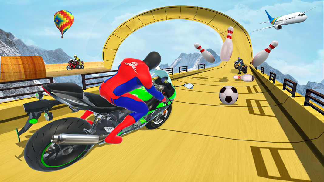 GT Ramp Stunt Bike Games 3D - Gameplay image of android game