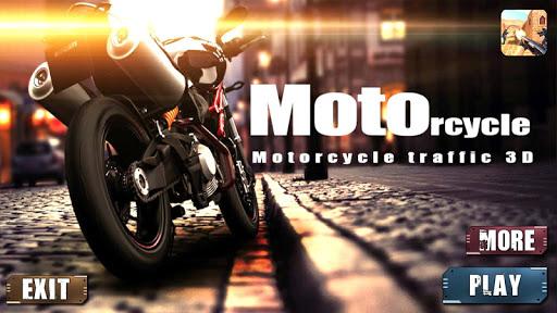 Motorcycle Traffic 3D - Gameplay image of android game