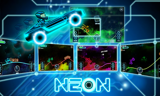 Neon Climb Race - Gameplay image of android game