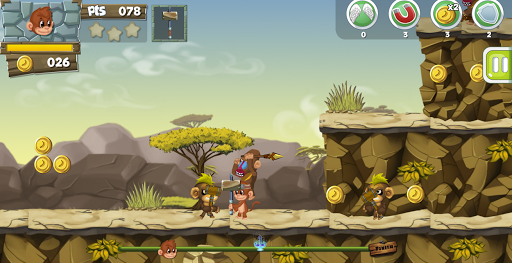 Runner Monkey Adventures - Running Games - Gameplay image of android game