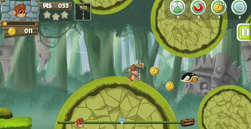 Runner Monkey Adventures - Running Games - Gameplay image of android game