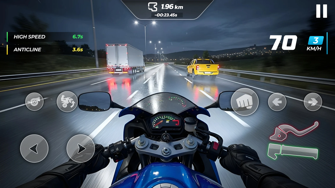 Motor Speed Traffic 3D - Gameplay image of android game