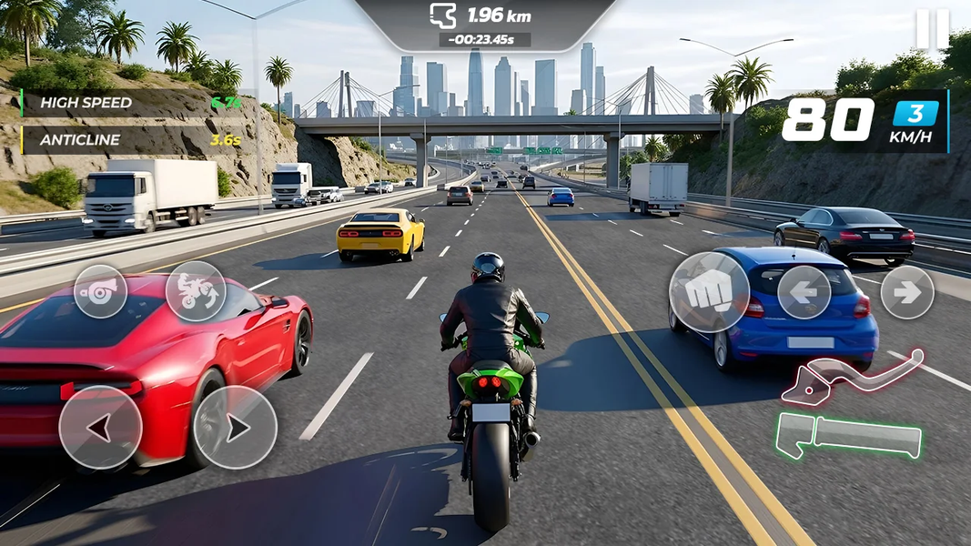 Motor Speed Traffic ۳D - عکس بازی موبایلی اندروید