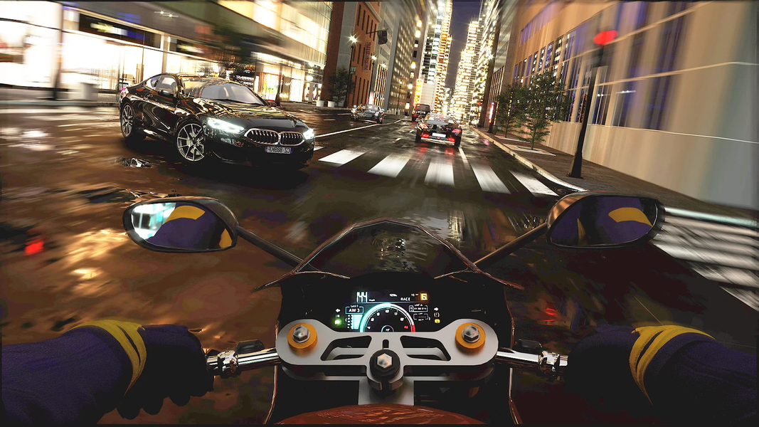 Real moto Rider Simulator - Gameplay image of android game