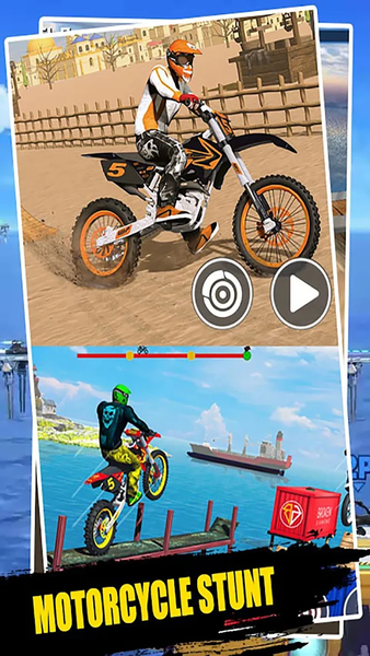 Motorcycle Stunt 3d - Gameplay image of android game
