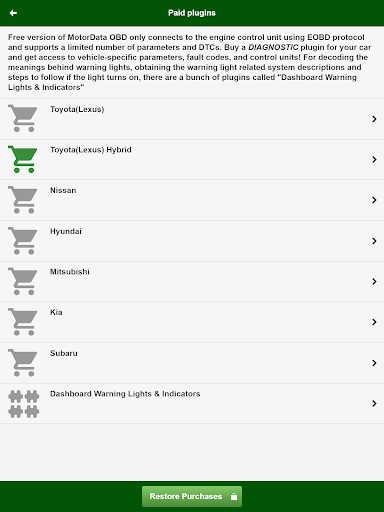 MotorData OBD۲ ELM car scanner - عکس برنامه موبایلی اندروید