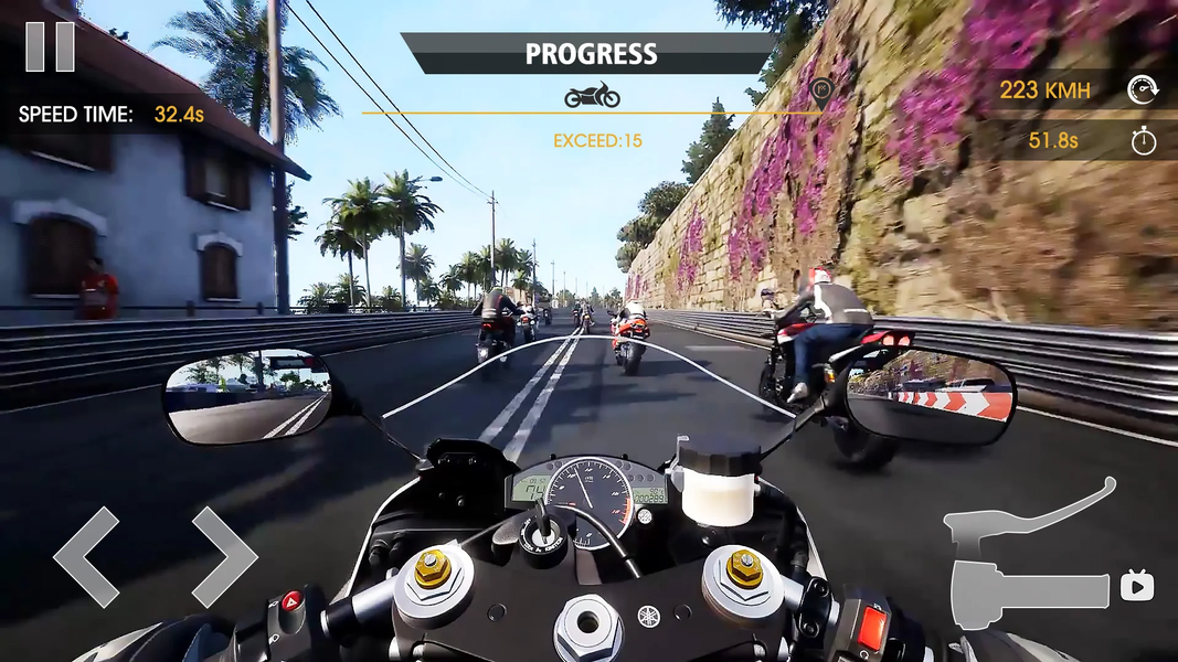 Turbo Bike Slame Race - Gameplay image of android game