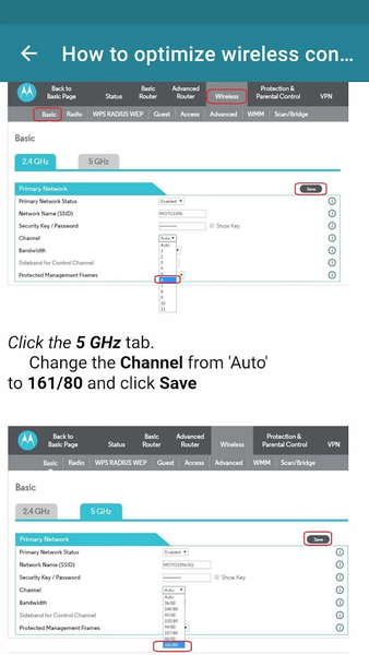 Motorola Modem Router Guide - عکس برنامه موبایلی اندروید