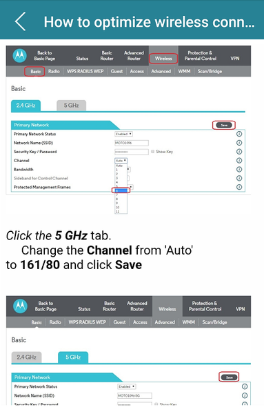 Motorola Modem Router Guide - Image screenshot of android app