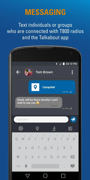 Motorola Talkabout - Image screenshot of android app