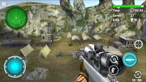 Mountain Sniper Shooting - Gameplay image of android game