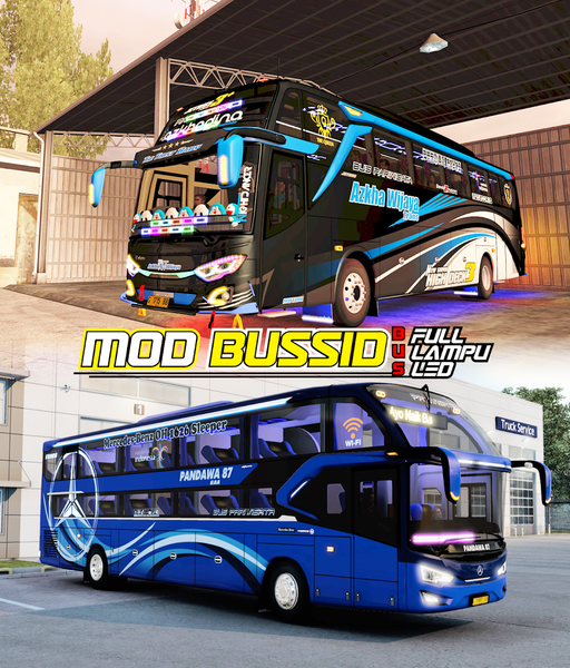 Mod Bussid Bus Full Lampu LED - Image screenshot of android app