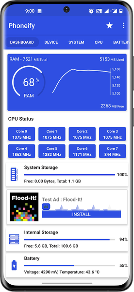 Phoneify -Device & System Info - Image screenshot of android app