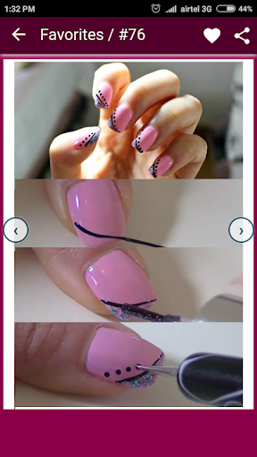 Nail Art Designs Step By Step - Image screenshot of android app