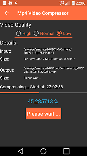 MP۴ Video Compressor - عکس برنامه موبایلی اندروید