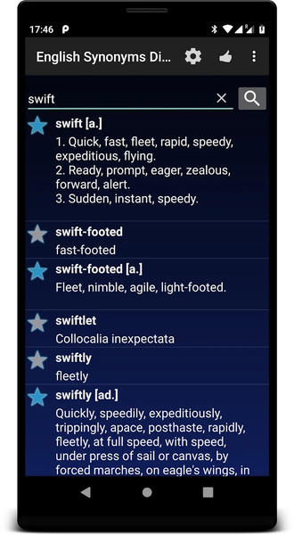 English Synonyms Dictionary fo - Image screenshot of android app