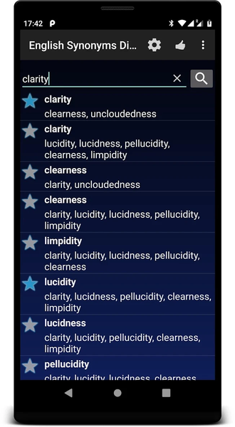 English Synonyms Dictionary fo - Image screenshot of android app