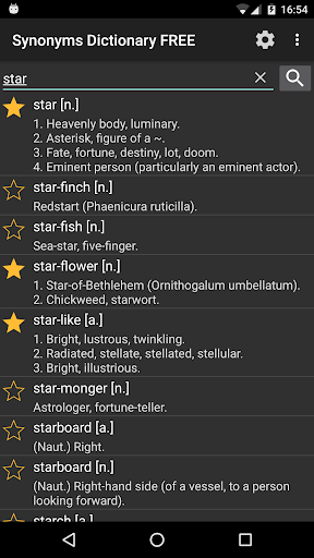 English Synonyms Dictionary - عکس برنامه موبایلی اندروید