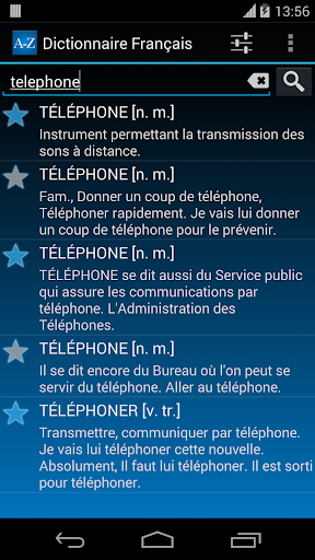 Dictionnaire Langue Française - Image screenshot of android app