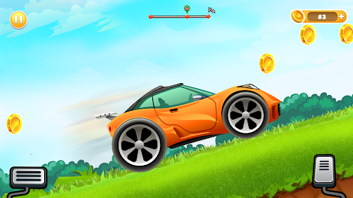 Uphill Races Car Game For Boys - Gameplay image of android game