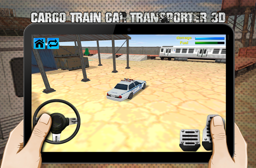 cargo train car transporter 3D - Gameplay image of android game