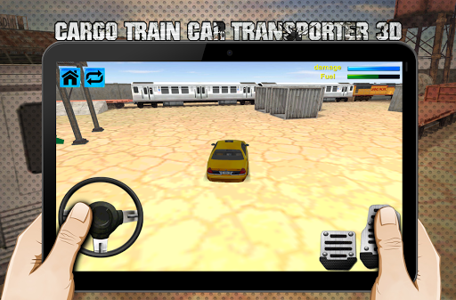 cargo train car transporter 3D - Gameplay image of android game