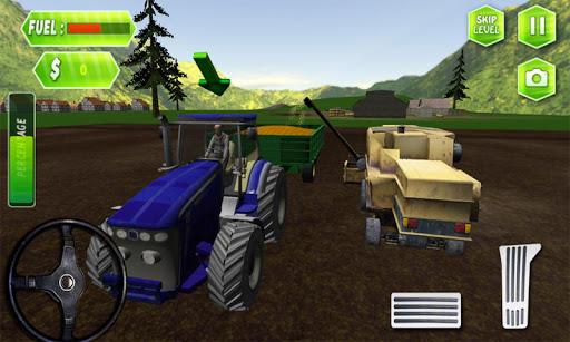 Harvest Farm Tractor Simulator - Gameplay image of android game