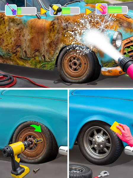 Satisfying Car Wash & Repair - عکس بازی موبایلی اندروید