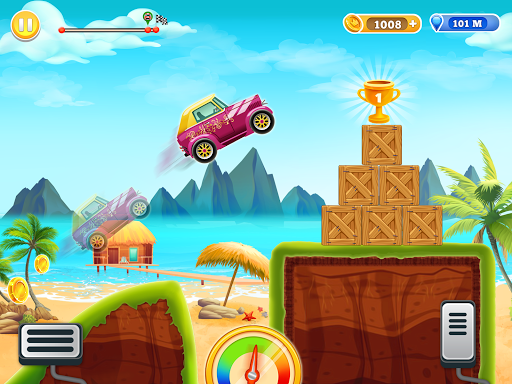 Hill Racing Car Game For Boys - Gameplay image of android game