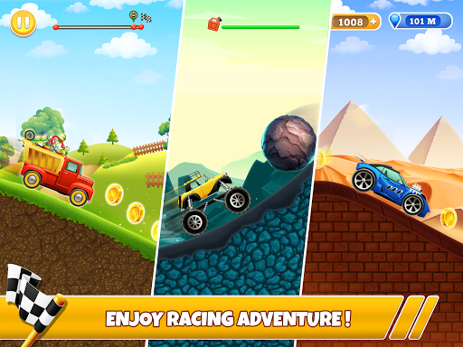 Hill Racing Car Game For Boys - Gameplay image of android game