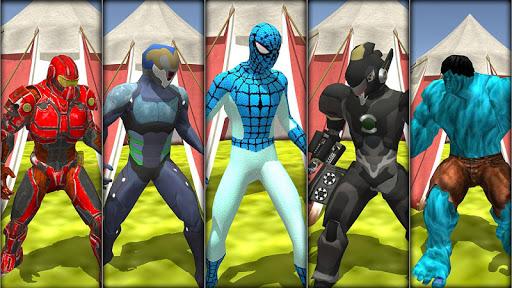 super hero water slide uphill rush - Gameplay image of android game