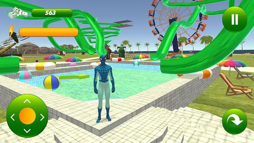 super hero water slide uphill rush - Gameplay image of android game