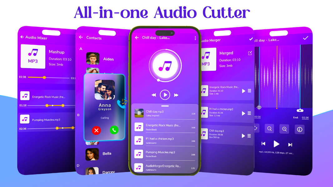 MP3 Cutter and Audio Merger - عکس برنامه موبایلی اندروید