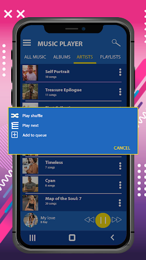 Music player - عکس برنامه موبایلی اندروید