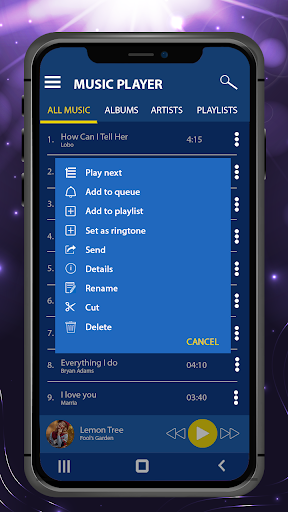 Music player - عکس برنامه موبایلی اندروید
