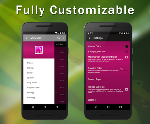 Music Player - عکس برنامه موبایلی اندروید
