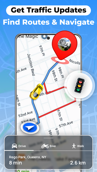 GPS Voice Navigation Live Maps - عکس برنامه موبایلی اندروید