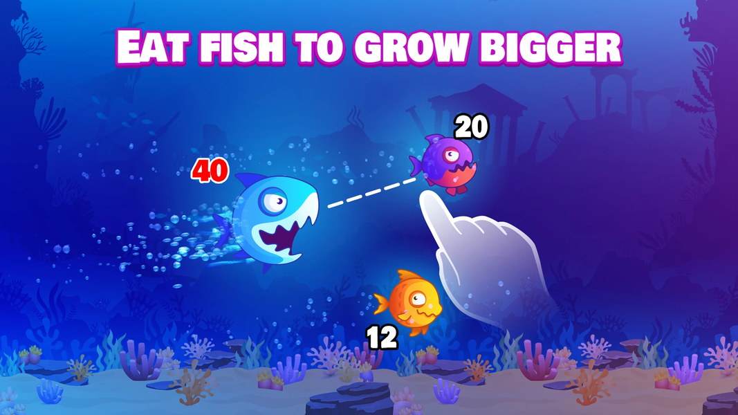 Eat Fish.IO : Fish Battle - Gameplay image of android game