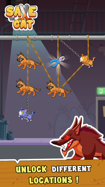 Save the Cat - Kitten Escape - Gameplay image of android game
