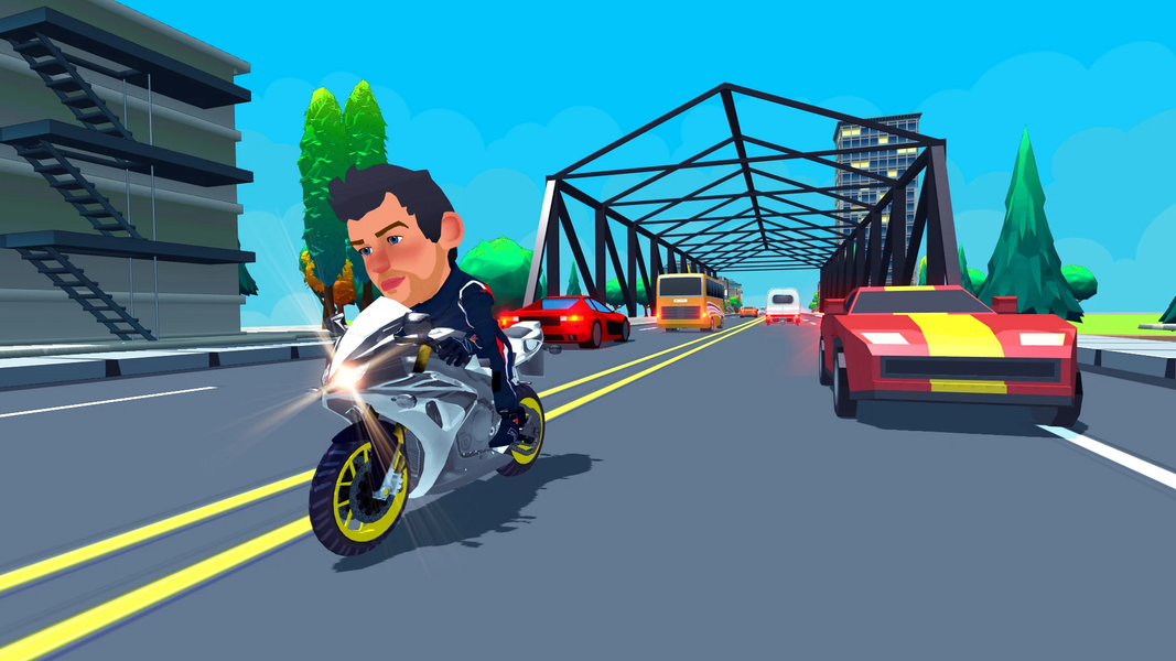 Mr. Moto Racer Endless Bike - Gameplay image of android game