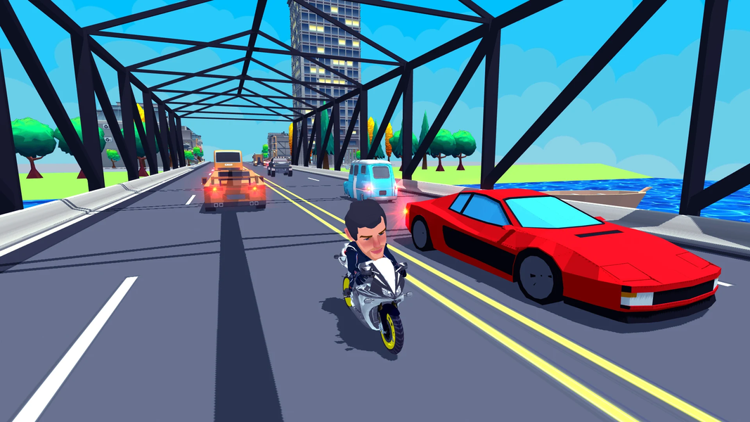 Mr. Moto Racer Endless Bike - Gameplay image of android game