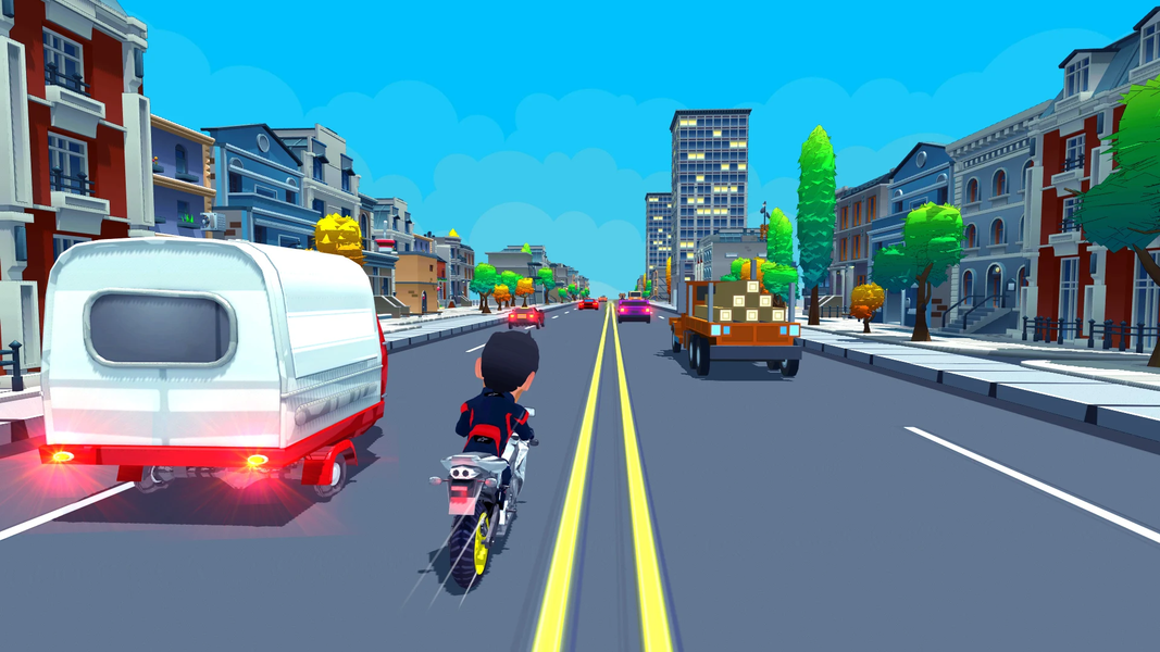 Mr. Moto Racer Endless Bike - Gameplay image of android game