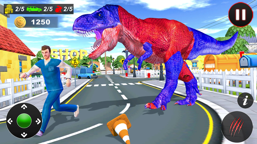 Dinosaur Smasher 3D Dino Games - Gameplay image of android game