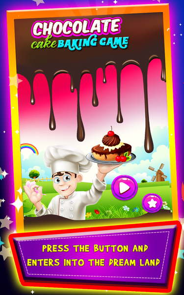 Chocolate Cake making games - Image screenshot of android app