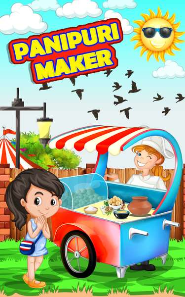 Indian pani puri cooking fun – - Gameplay image of android game