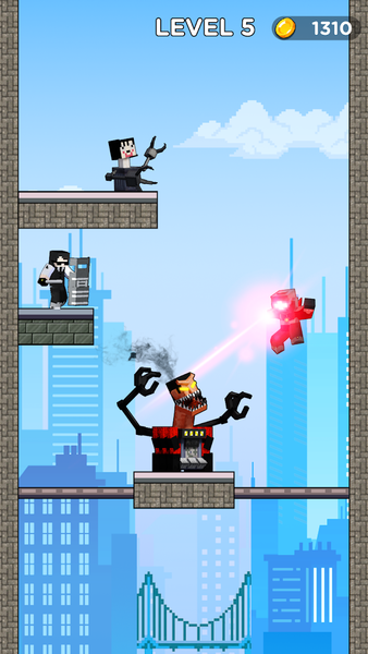 Hero Teleport: Toilet Fight - Gameplay image of android game